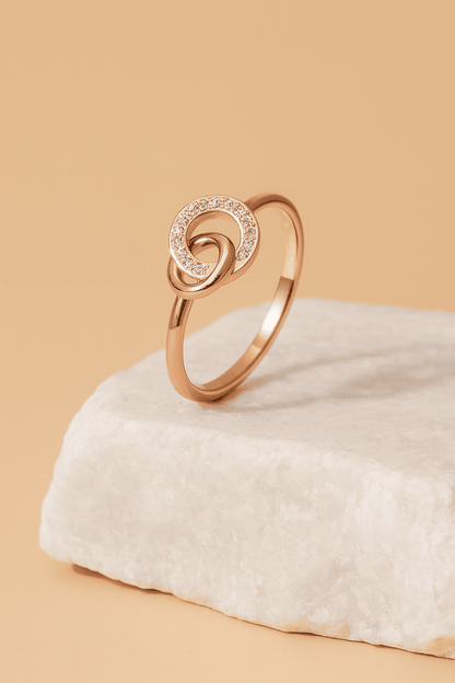 Mother & Daughter Interlink Bond Ring - Hidden Forever