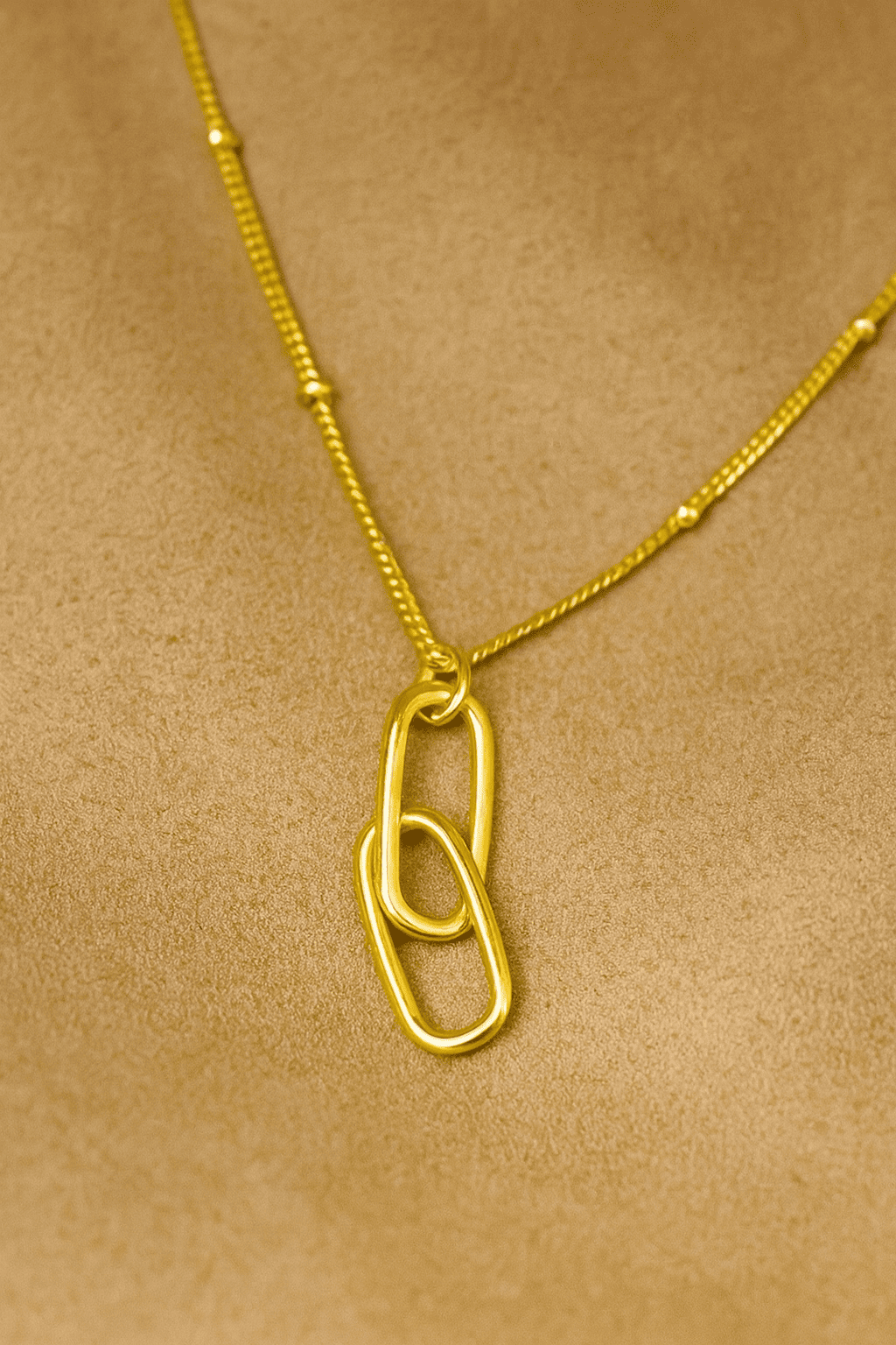 Mother & Daughter Linked Pendant Necklace - Hidden Forever