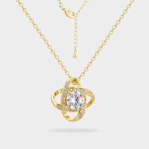Mother Daughter Love Knot Necklace - Hidden Forever