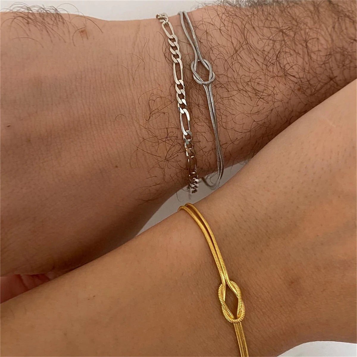 Mother & Son Bond Knot Bracelets - Hidden Forever