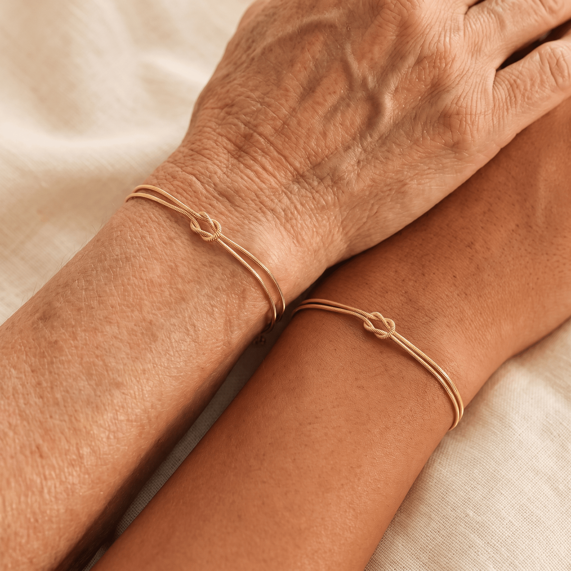 Mother & Son Bond Knot Bracelets - Hidden Forever
