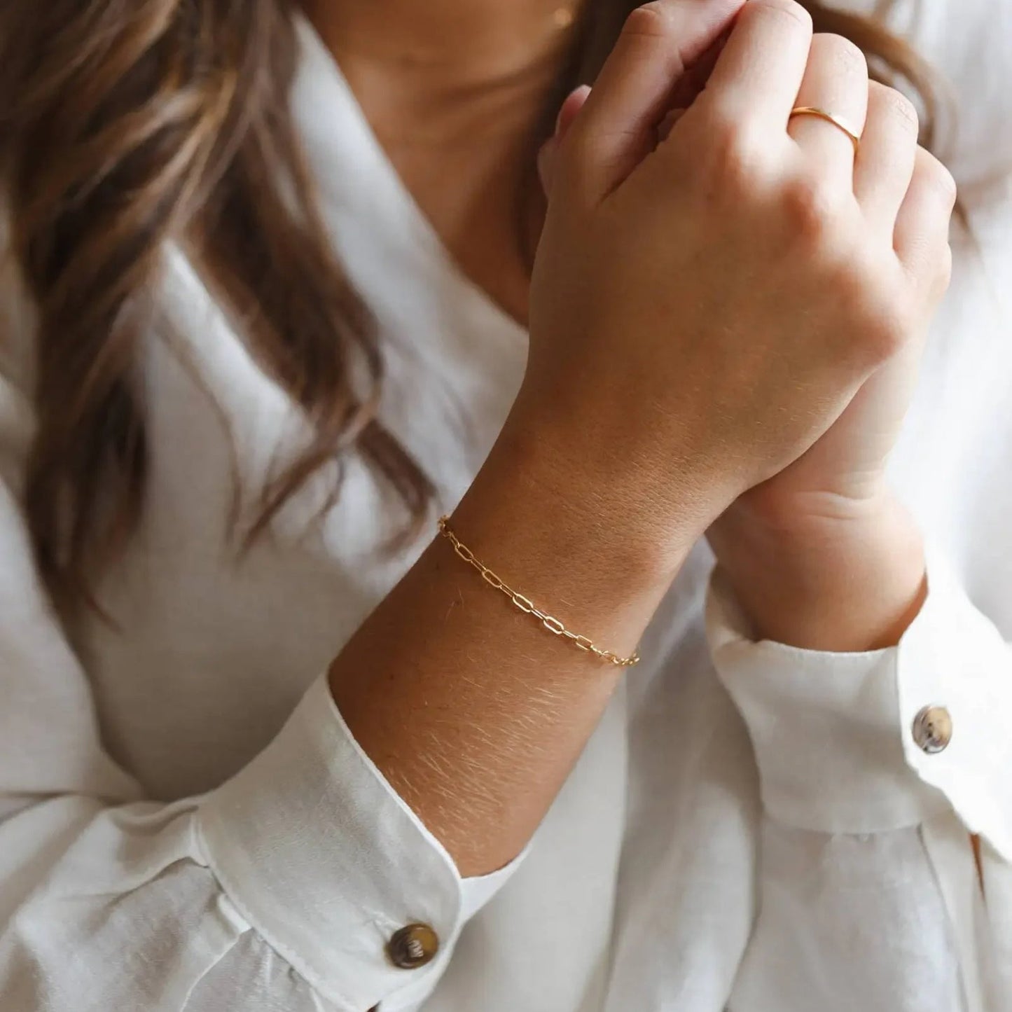 Paper Clip Chain Bracelet - Hidden Forever