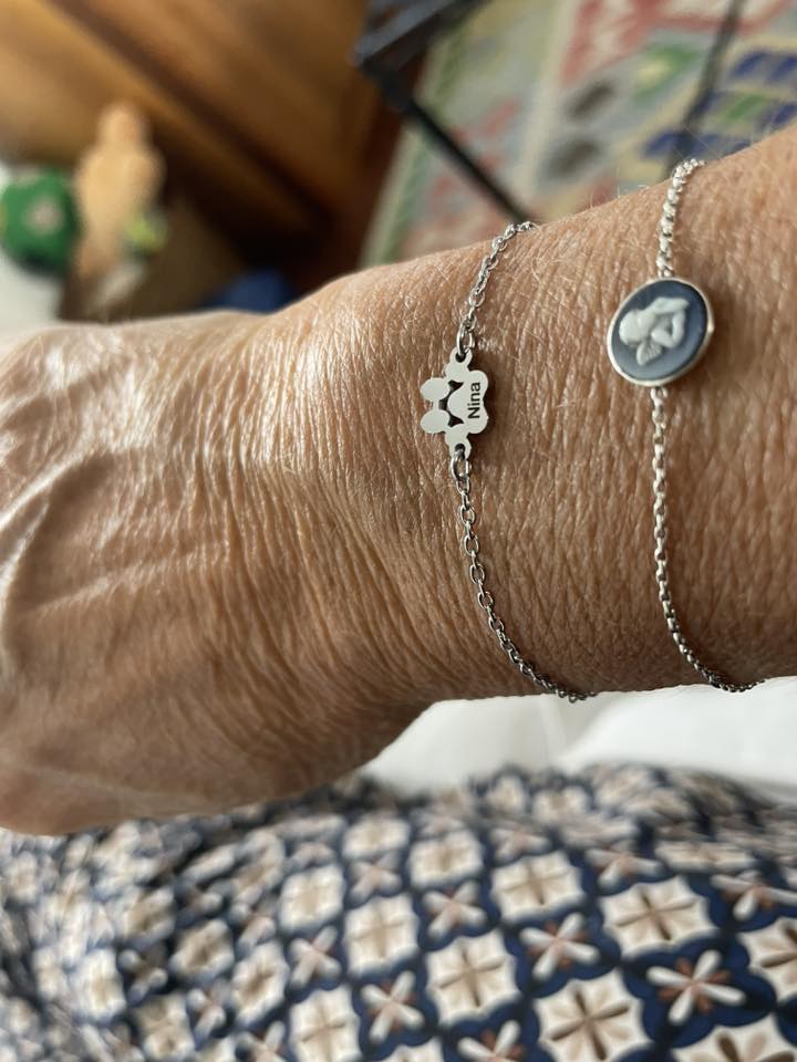 Paw Print Name Bracelet — Carry Them With You - Hidden Forever