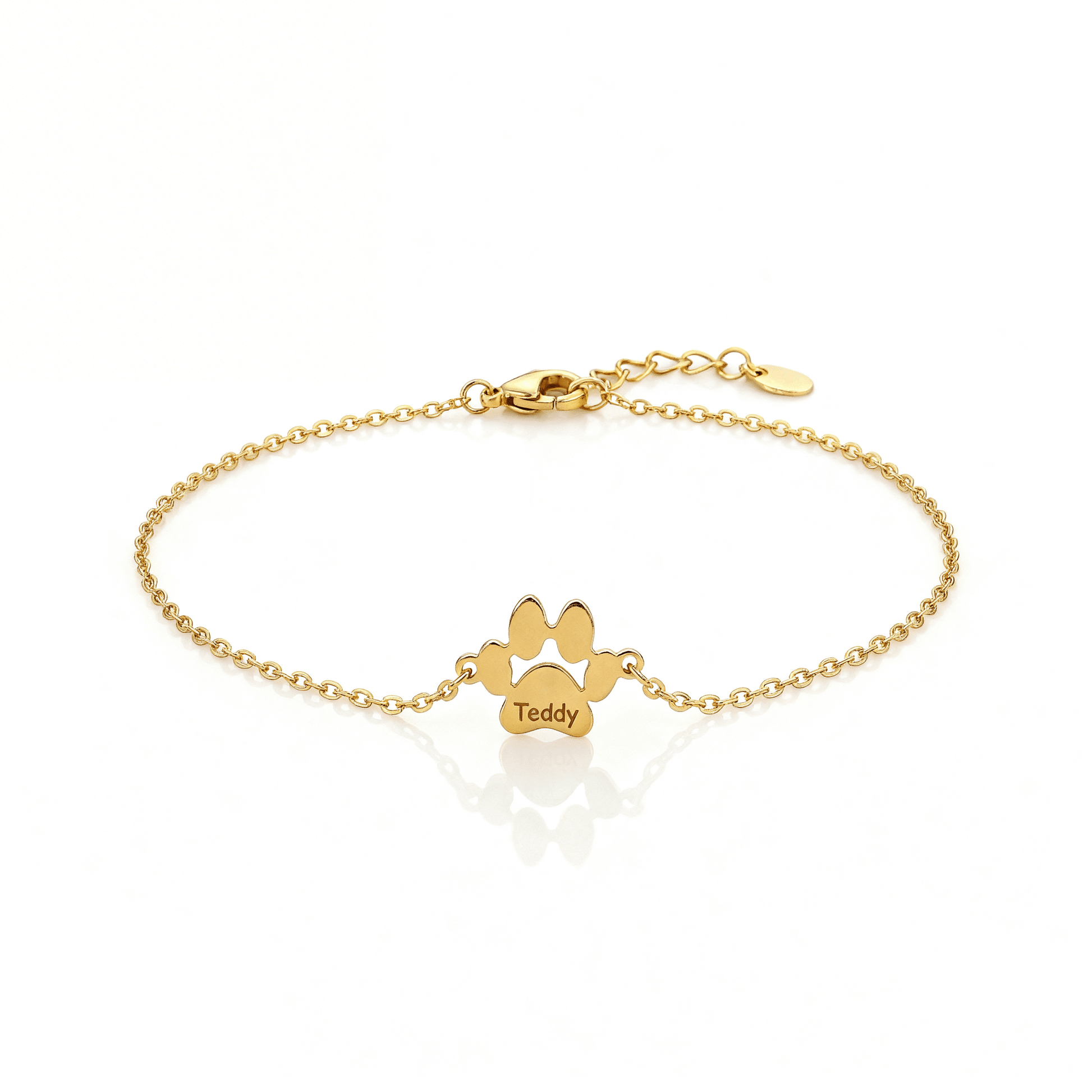 Paw Print Name Bracelet — Carry Them With You - Hidden Forever