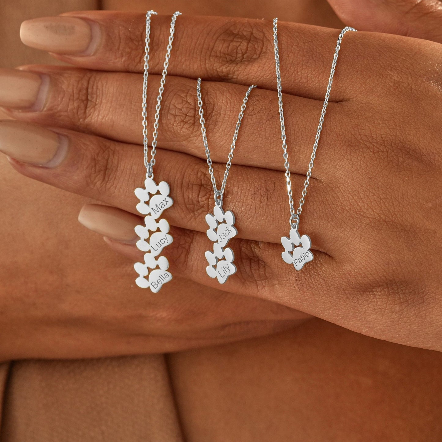 Paw Print Name Bracelet — Carry Them With You - Hidden Forever