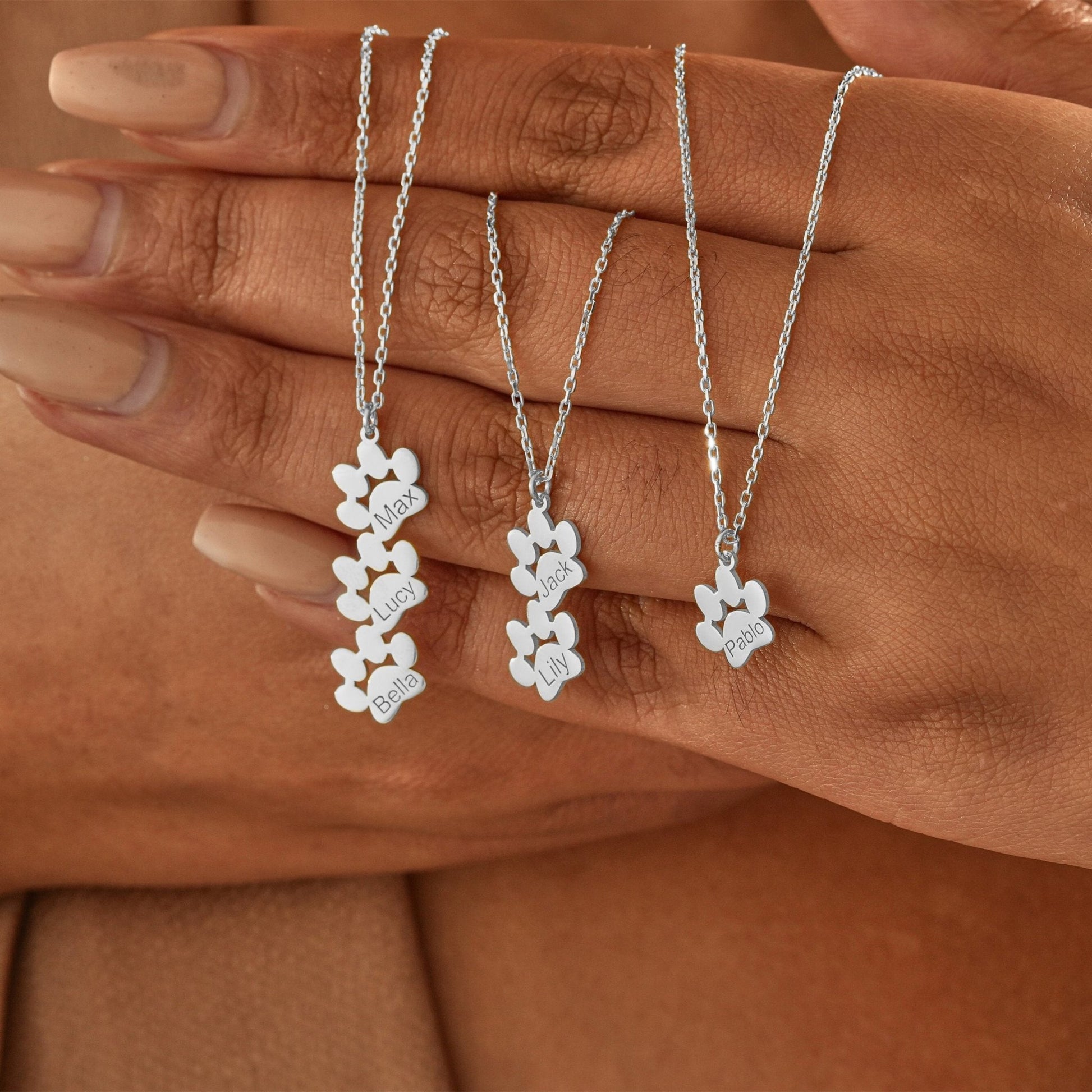 Paw Print Name Bracelet — Carry Them With You - Hidden Forever