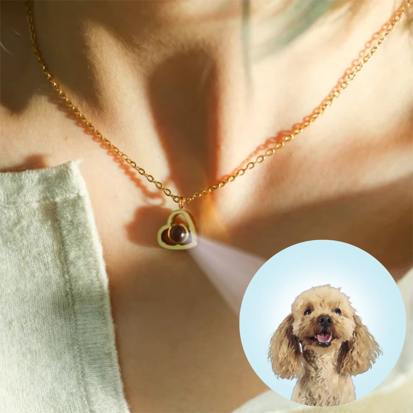 Personalized Your Pet Photo Projection Jewelry - Hidden Forever