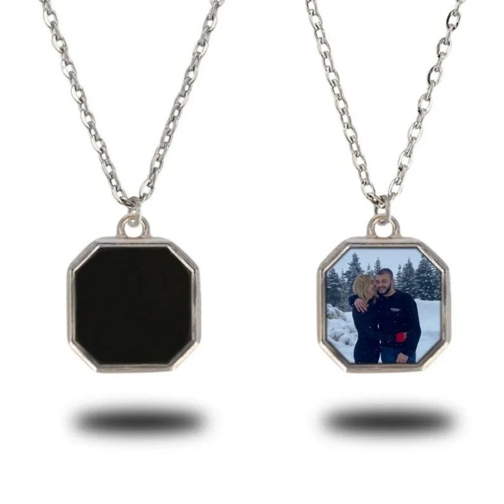 Photo Necklace with Heat Activated Hidden Picture - Hidden Forever