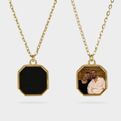 Photo Necklace with Heat Activated Hidden Picture - Hidden Forever