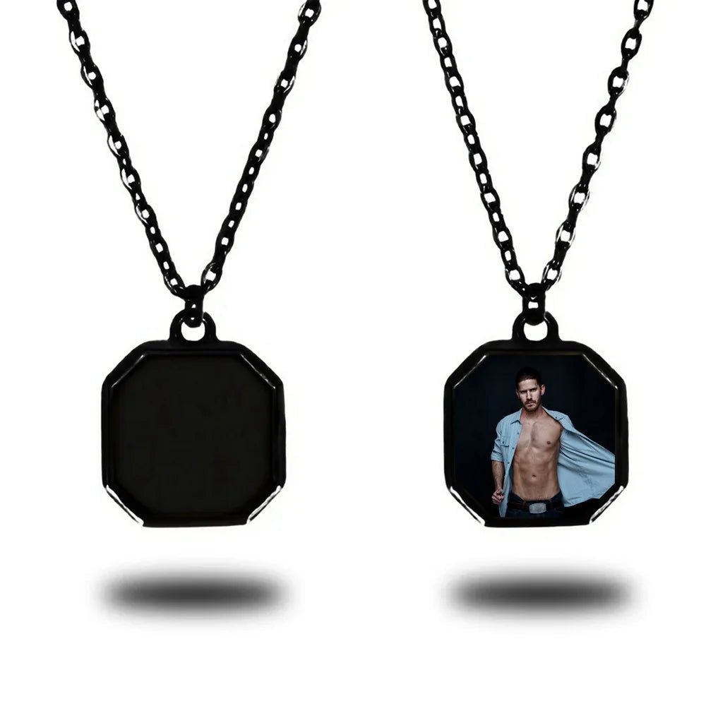 Photo Necklace with Heat Activated Hidden Picture - Hidden Forever