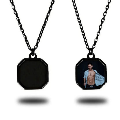 Photo Necklace with Heat Activated Hidden Picture - Hidden Forever