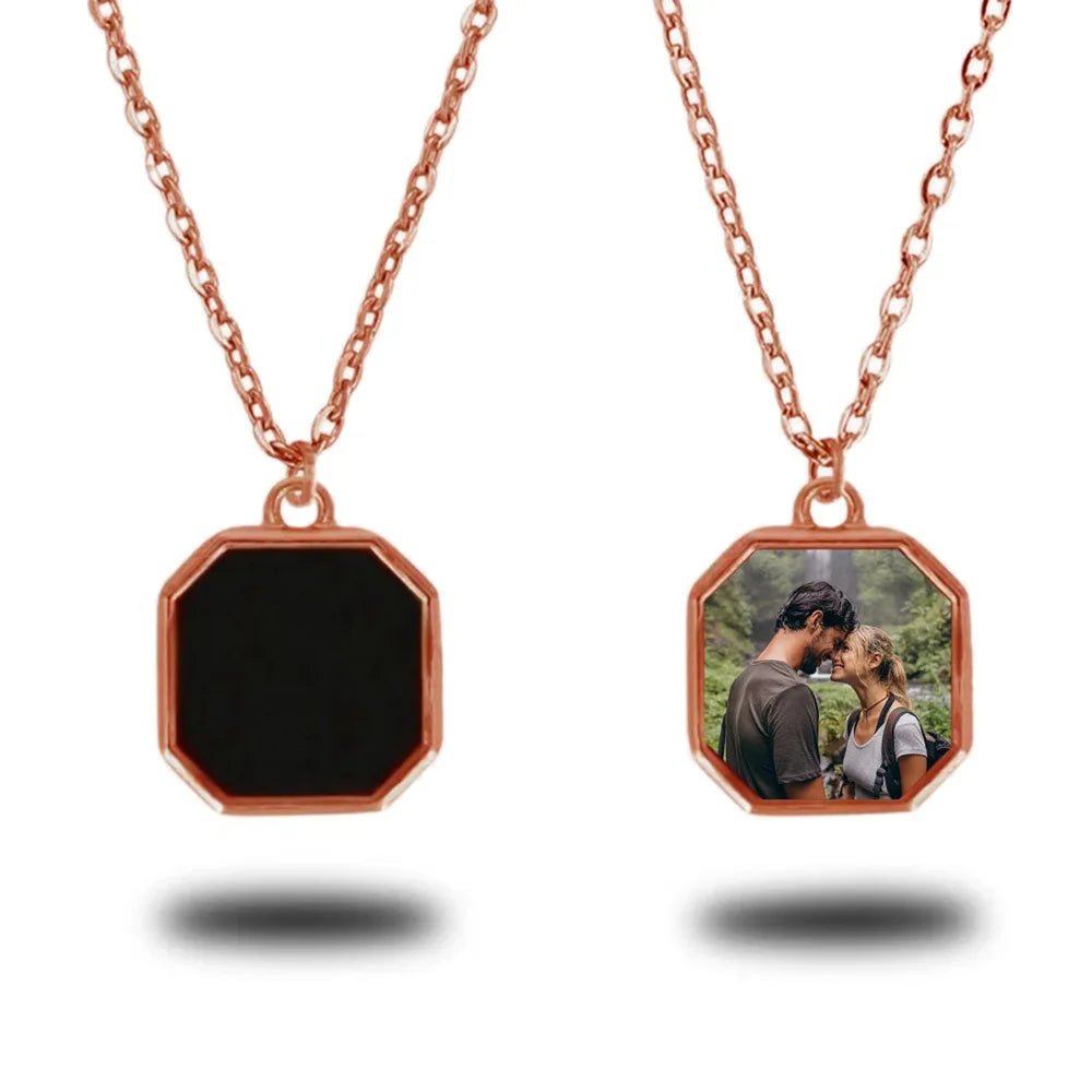 Photo Necklace with Heat Activated Hidden Picture - Hidden Forever