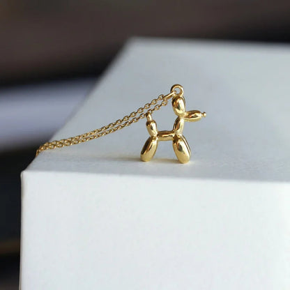 Puppy Balloon Twist Charm Necklace - Hidden Forever