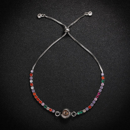 Rainbow Gleam Hidden Photo Bracelet - Hidden Forever