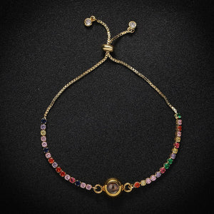 Rainbow Gleam Hidden Photo Bracelet - Hidden Forever