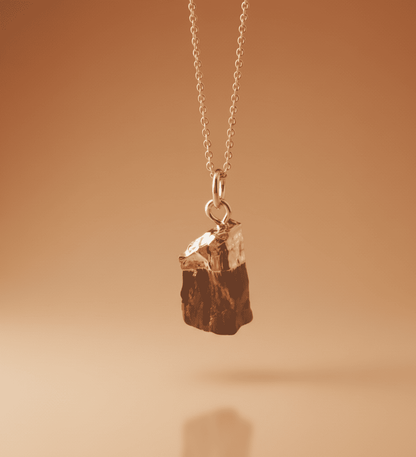 Raw Cut Lucky Charm Gemstone Necklace - Hidden Forever