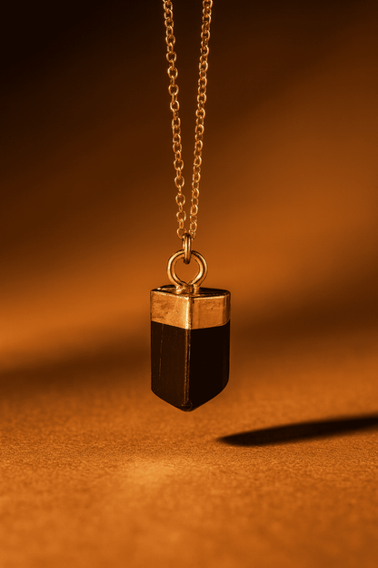 Raw Cut Lucky Charm Gemstone Necklace - Hidden Forever