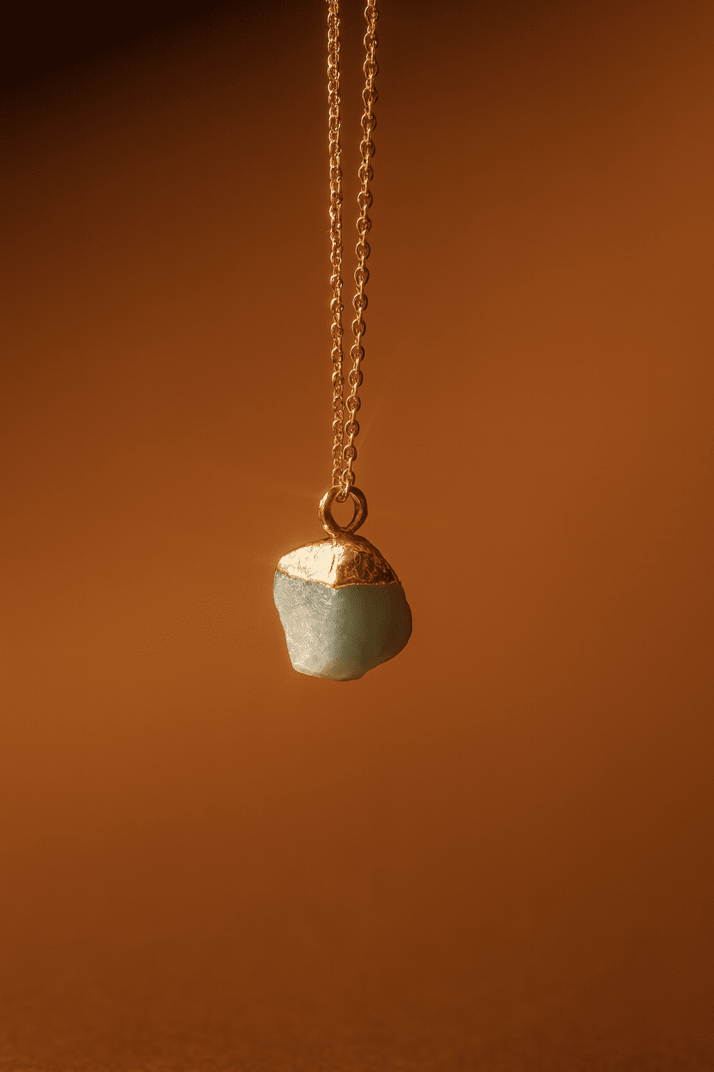 Raw Cut Lucky Charm Gemstone Necklace - Hidden Forever