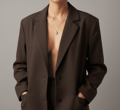 Raw Cut Lucky Charm Gemstone Necklace - Hidden Forever