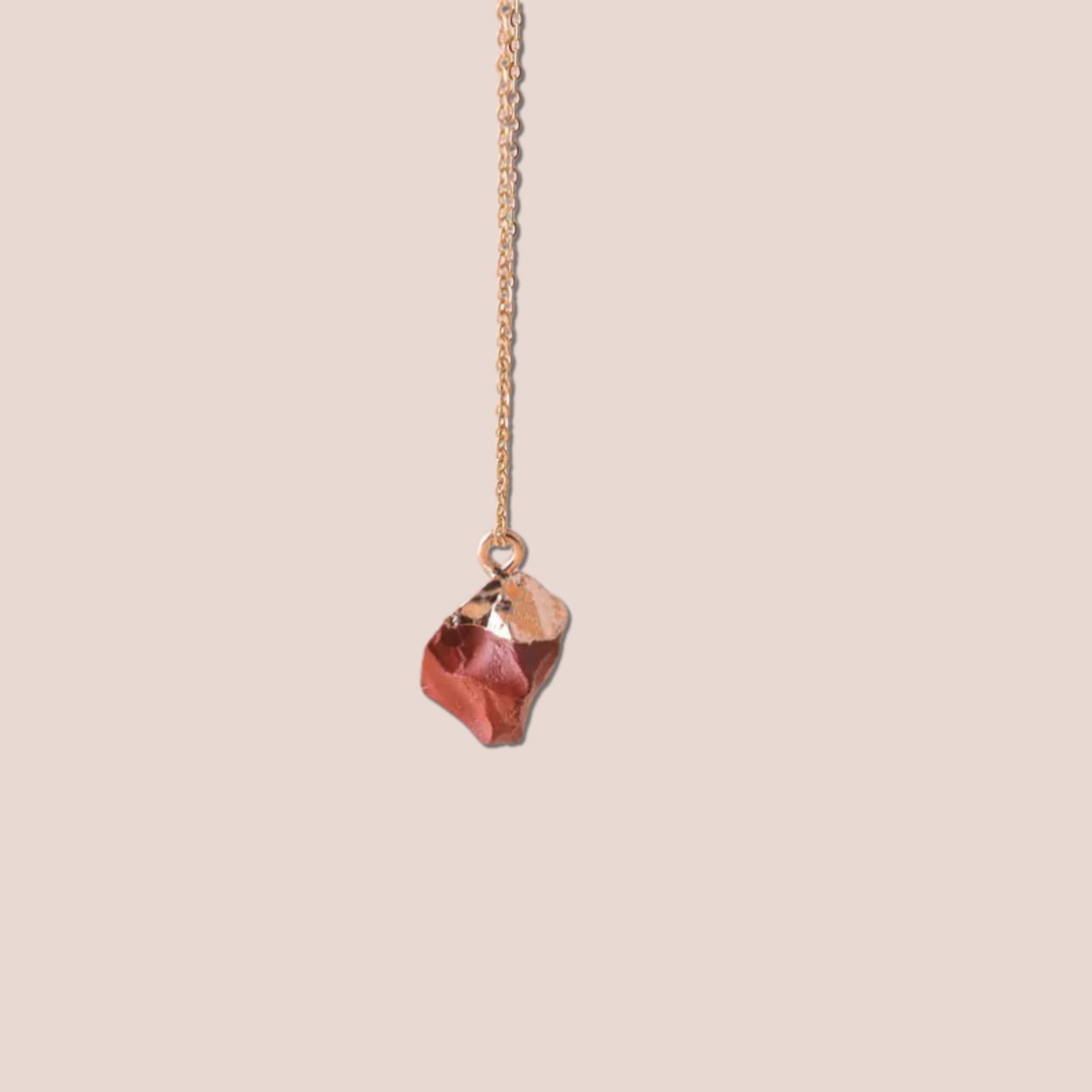Raw Cut Lucky Charm Gemstone Necklace - Hidden Forever