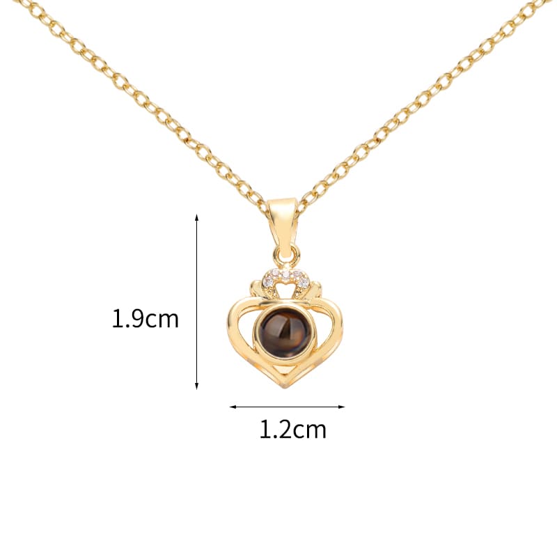 Royal Love Keepsake Projection Necklace - Hidden Forever