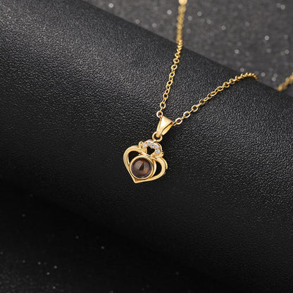 Royal Love Keepsake Projection Necklace - Hidden Forever