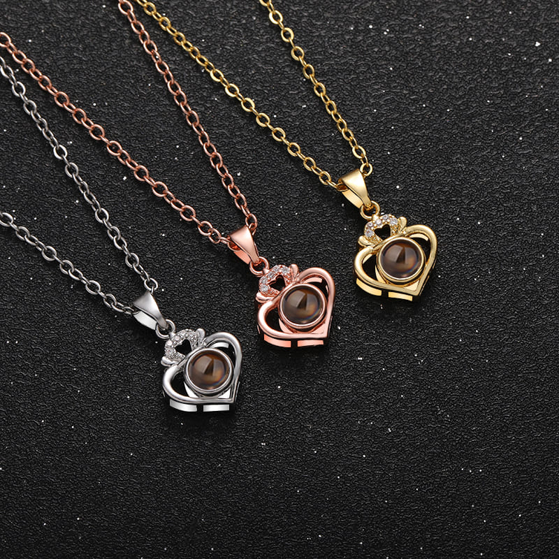 Royal Love Keepsake Projection Necklace - Hidden Forever