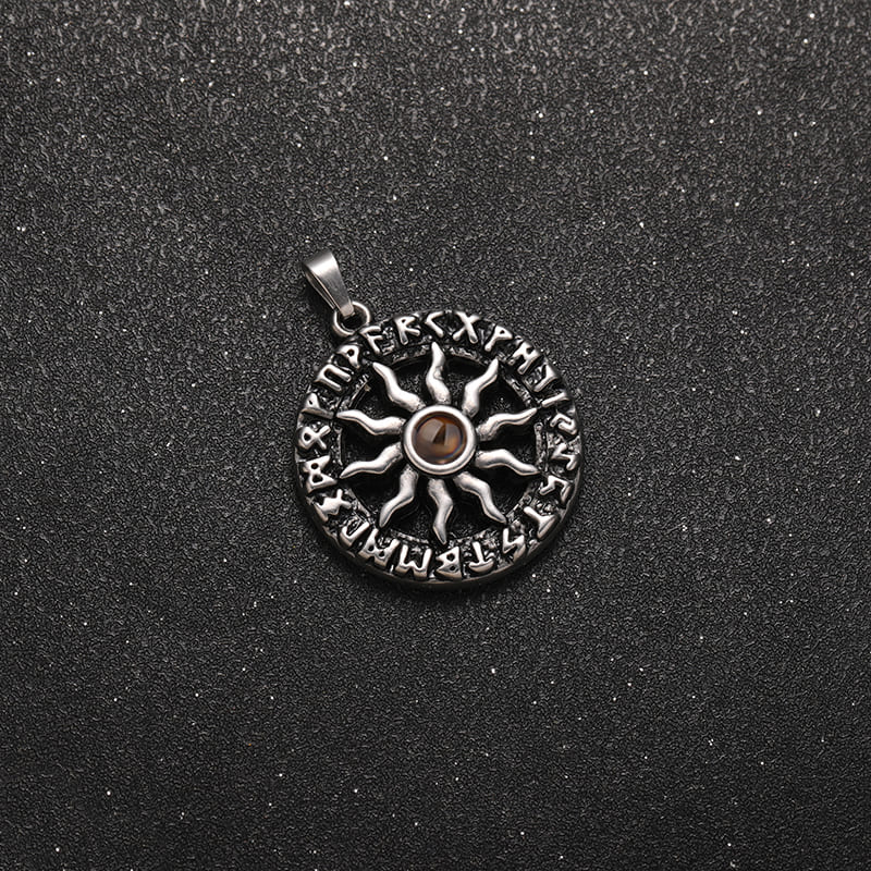 Runic Sun Projection Necklace - Hidden Forever