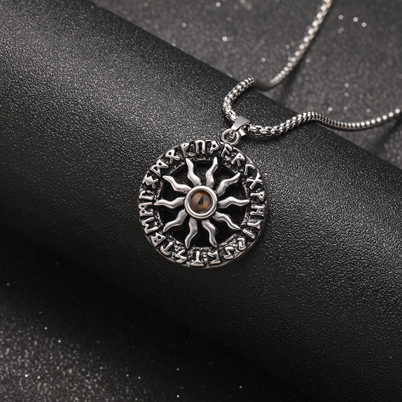 Runic Sun Projection Necklace - Hidden Forever