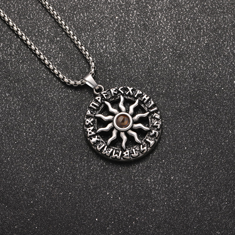 Runic Sun Projection Necklace - Hidden Forever