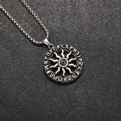 Runic Sun Projection Necklace - Hidden Forever