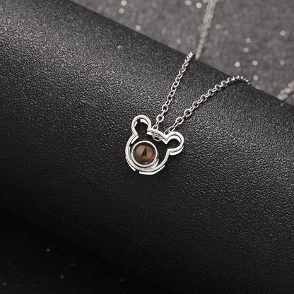 Sweet Bear Projection Necklace - Hidden Forever