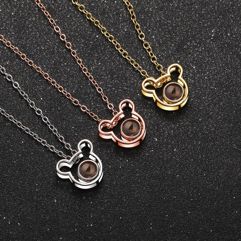 Sweet Bear Projection Necklace - Hidden Forever