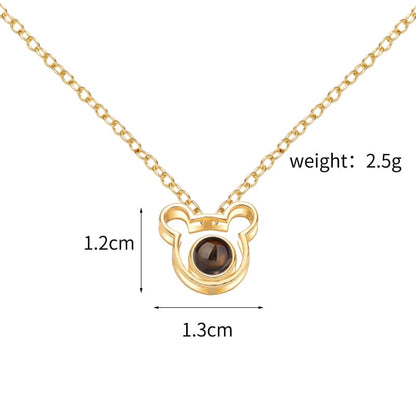 Sweet Bear Projection Necklace - Hidden Forever