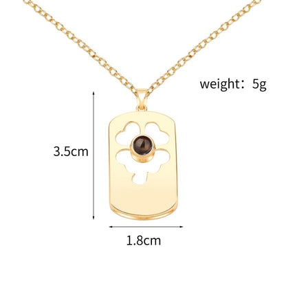 Timeless Clover Projection Pendant - Hidden Forever