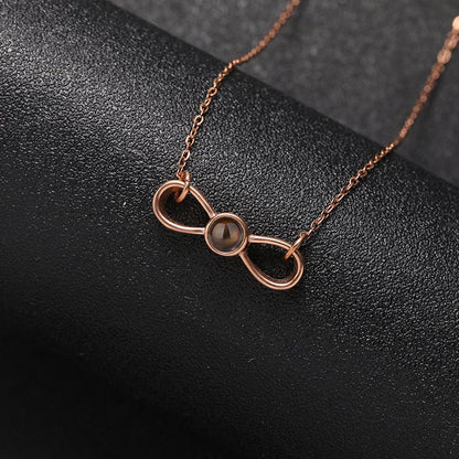 Timeless Love Knot Hidden Photo Necklace - Hidden Forever