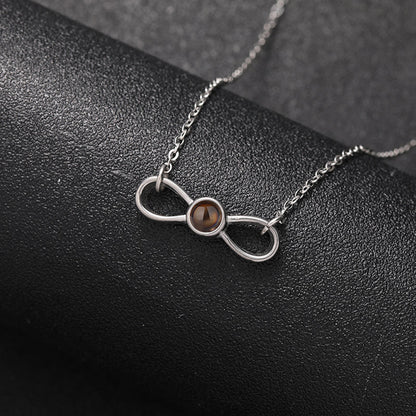 Timeless Love Knot Hidden Photo Necklace - Hidden Forever