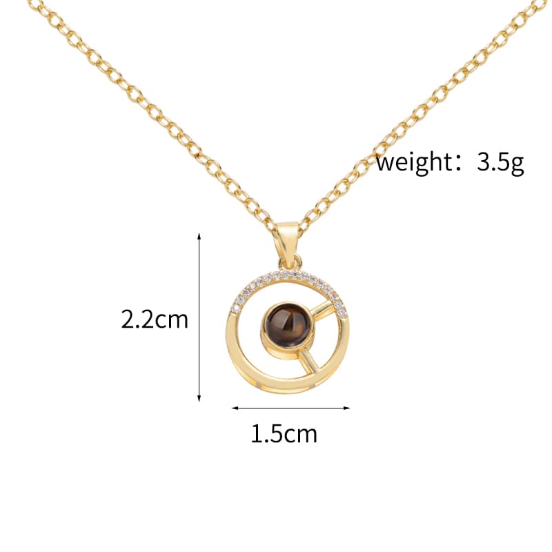 Timeless Sphere Projection Necklace - Hidden Forever