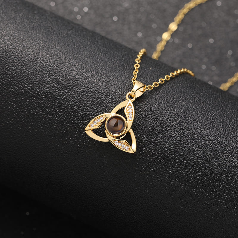 Trinity Knot Projection Necklace - Hidden Forever