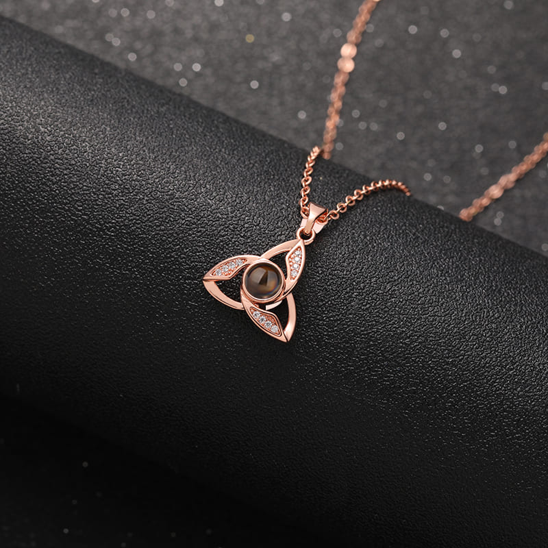 Trinity Knot Projection Necklace - Hidden Forever