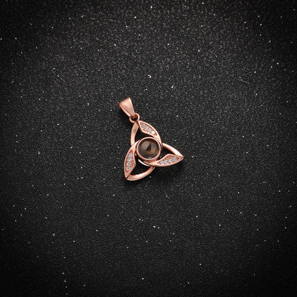 Trinity Knot Projection Necklace - Hidden Forever