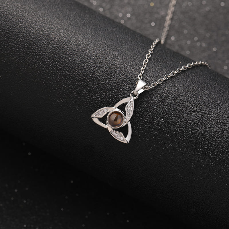 Trinity Knot Projection Necklace - Hidden Forever