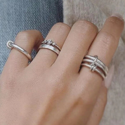 TrioLink Minimalist Ring - Hidden Forever