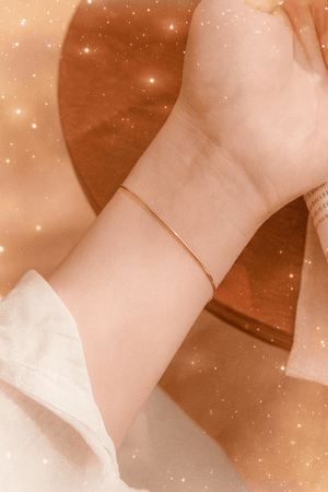 Ultra Dainty Silver & Gold Bracelet - Hidden Forever