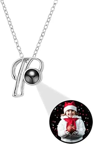 Personalised Photo Projection Initial Necklace - Upload Your Photo 0 Custom Items