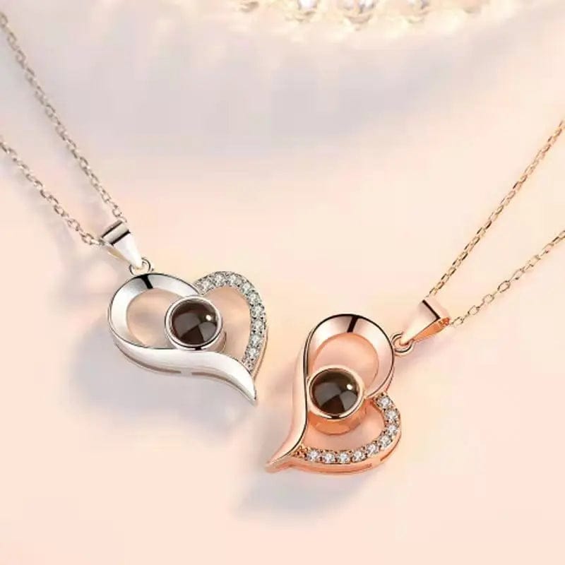 Custom Heart Drop Hidden Photo Necklace – Hidden Forever