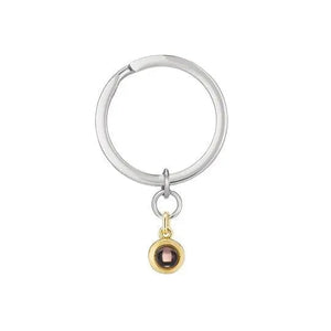 Custom Hidden Photo Simple and Dainty Key Ring - Hidden Forever
