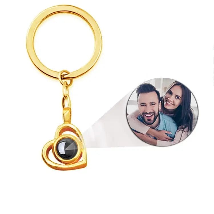 Custom Photo Projection Keychain - Hidden Forever