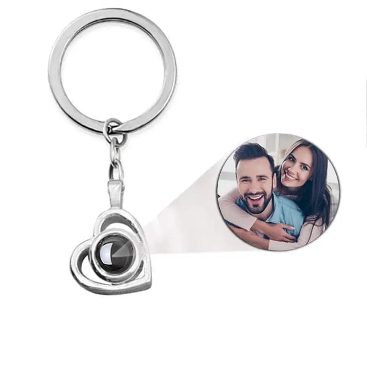 Custom Photo Projection Keychain - Hidden Forever