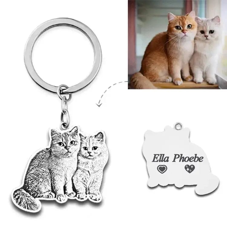 Engraved Necklace & Keyring - Add Your Photo - Hidden Forever